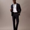 Eleganckie spodnie slim fit z elastycznego materiału Eleganckie spodnie slim fit z elastycznego materiału