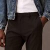 Eleganckie spodnie slim fit z elastycznego materiału Eleganckie spodnie slim fit z elastycznego materiału