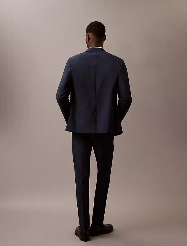Eleganckie spodnie slim fit z elastycznego materiału Eleganckie spodnie slim fit z elastycznego materiału