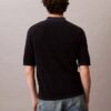 Gładka bawełniana koszulka polo z dzianiny waflowej Gładka bawełniana koszulka polo z dzianiny waflowej