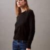Gładki, luźny sweter z Monogramem Gładki, luźny sweter z Monogramem