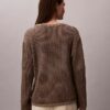 Gładki, luźny sweter z Monogramem Gładki, luźny sweter z Monogramem