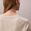 Gładki sweter z bawełny szenilowej z napisem Monologo Gładki sweter z bawełny szenilowej z napisem Monologo