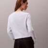Gładki sweter z bawełny szenilowej z napisem Monologo Gładki sweter z bawełny szenilowej z napisem Monologo