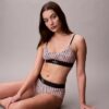 Graficzny Monogram, Microfiber, elastyczny, Unlined, Bralette Graficzny Monogram, Microfiber, elastyczny, Unlined, Bralette