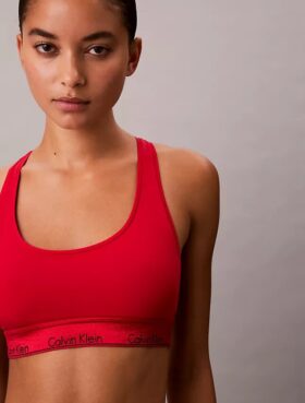 Ikoniczna bawełniano-Modalowa Bralette Unlined z metalicznym wykończeniem Ikoniczna bawełniano-Modalowa Bralette Unlined z metalicznym wykończeniem