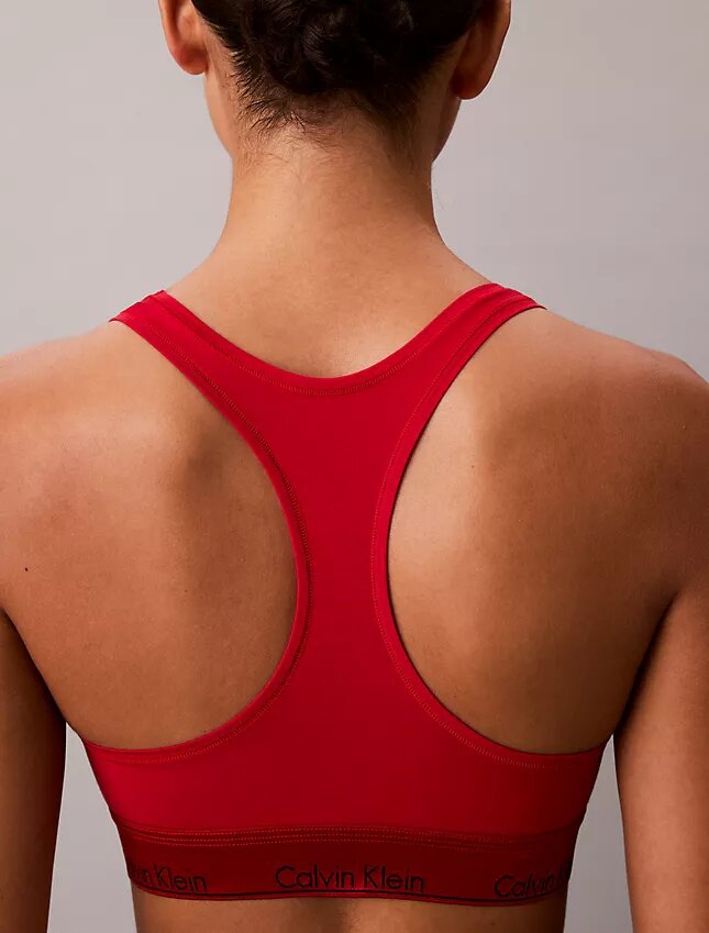 Ikoniczna bawełniano-Modalowa Bralette Unlined z metalicznym wykończeniem Ikoniczna bawełniano-Modalowa Bralette Unlined z metalicznym wykończeniem