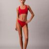 Ikoniczna bawełniano-Modalowa Bralette Unlined z metalicznym wykończeniem Ikoniczna bawełniano-Modalowa Bralette Unlined z metalicznym wykończeniem