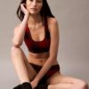 Ikoniczna bawełniano-Modalowa Bralette świąteczna Unlined Ikoniczna bawełniano-Modalowa Bralette świąteczna Unlined