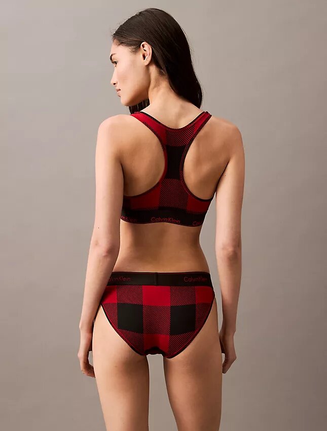 Ikoniczna bawełniano-Modalowa Bralette świąteczna Unlined Ikoniczna bawełniano-Modalowa Bralette świąteczna Unlined