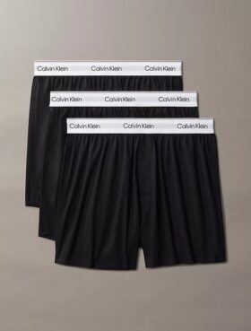 Ikoniczne bawełniane bokserki Cotton Stretch, 3 sztuki w opakowaniu