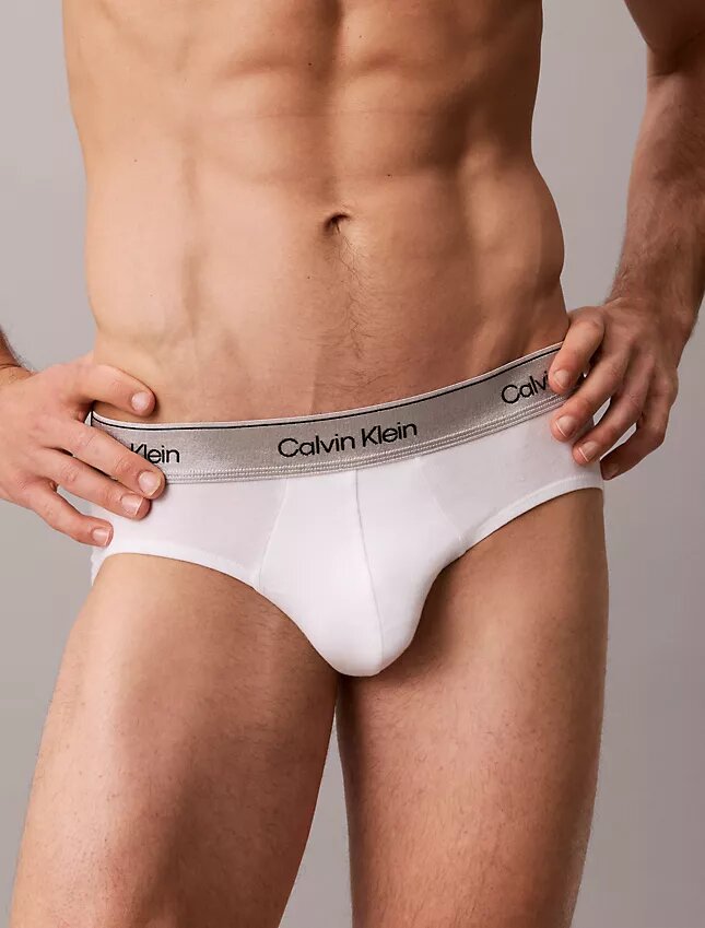 Ikoniczne bawełniane Cotton Stretch Metallic Slipy, pakiet 3 sztuki Ikoniczne bawełniane Cotton Stretch Metallic Slipy, pakiet 3 sztuki