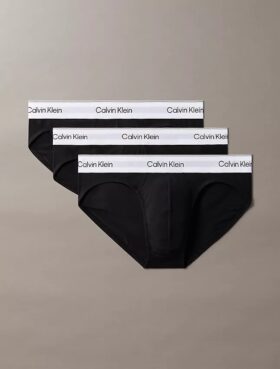 Ikoniczne bawełniane Cotton Stretch slipy z elastycznym paskiem, 3 sztuki w opakowaniu Ikoniczne bawełniane Cotton Stretch slipy z elastycznym paskiem, 3 sztuki w opakowaniu