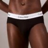 Ikoniczne bawełniane Cotton Stretch slipy z elastycznym paskiem, 3 sztuki w opakowaniu