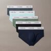 Ikoniczne bawełniane Cotton Stretch slipy z elastycznym paskiem, 5 sztuk Ikoniczne bawełniane Cotton Stretch slipy z elastycznym paskiem, 5 sztuk