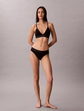 Ikoniczne bawełniano-Modalowe Bikini z metalicznym wykończeniem