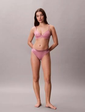 Ikoniczne bawełniano-Modalowe Bikini z metalicznym wykończeniem