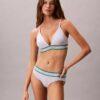 Ikoniczne Bikini w paski z bawełny i Modal