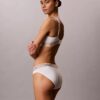 Ikoniczne Bikini w paski z bawełny i Modal
