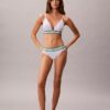 Ikoniczne Bikini w paski z bawełny i Modal