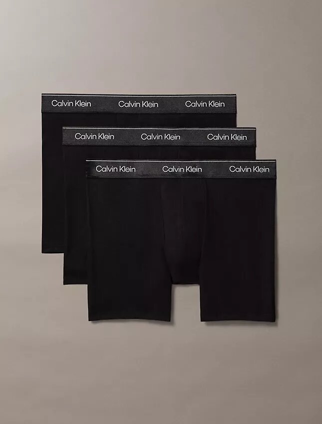 Ikoniczne bokserki Cotton Stretch w metalicznym wykończeniu, 3 sztuki w opakowaniu Ikoniczne bokserki Cotton Stretch w metalicznym wykończeniu, 3 sztuki w opakowaniu
