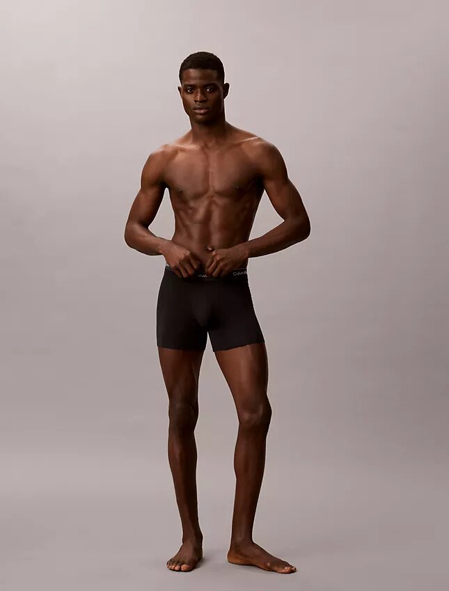 Ikoniczne bokserki Cotton Stretch w metalicznym wykończeniu, 3 sztuki w opakowaniu Ikoniczne bokserki Cotton Stretch w metalicznym wykończeniu, 3 sztuki w opakowaniu