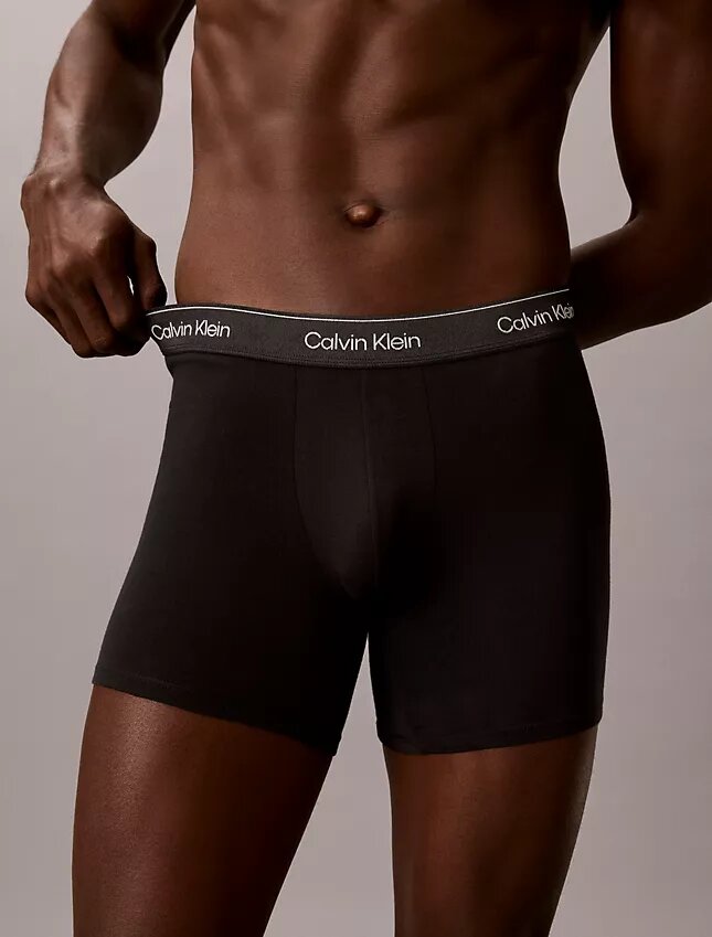 Ikoniczne bokserki Cotton Stretch w metalicznym wykończeniu, 3 sztuki w opakowaniu Ikoniczne bokserki Cotton Stretch w metalicznym wykończeniu, 3 sztuki w opakowaniu