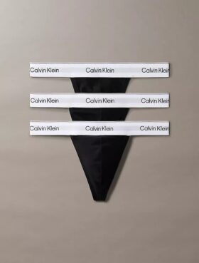 Ikoniczne Thong z Cotton Stretch, zestaw 3 sztuki
