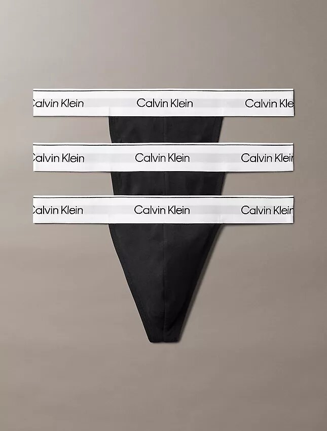 Ikoniczne Thong z Cotton Stretch, zestaw 3 sztuki Ikoniczne Thong z Cotton Stretch, zestaw 3 sztuki