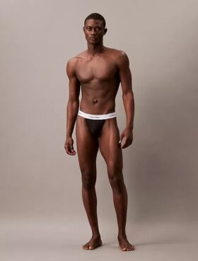 Ikoniczne Thong z Cotton Stretch, zestaw 3 sztuki