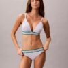 Ikoniczny bawełniano-Modalny biustonosz typu Bralette w paski, lekko podszyty, w kształcie trójkąta Ikoniczny bawełniano-Modalny biustonosz typu Bralette w paski, lekko podszyty, w kształcie trójkąta