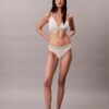 Ikoniczny bawełniano-Modalny biustonosz typu Bralette w paski, lekko podszyty, w kształcie trójkąta Ikoniczny bawełniano-Modalny biustonosz typu Bralette w paski, lekko podszyty, w kształcie trójkąta
