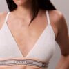Ikoniczny bawełniano-Modalny biustonosz typu Bralette w paski, lekko podszyty, w kształcie trójkąta Ikoniczny bawełniano-Modalny biustonosz typu Bralette w paski, lekko podszyty, w kształcie trójkąta
