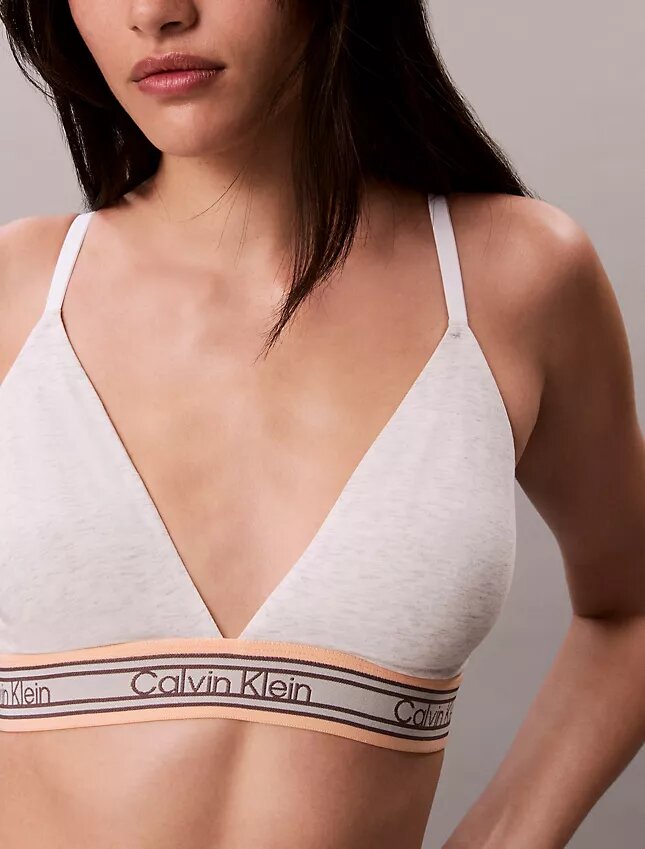 Ikoniczny bawełniano-Modalny biustonosz typu Bralette w paski, lekko podszyty, w kształcie trójkąta Ikoniczny bawełniano-Modalny biustonosz typu Bralette w paski, lekko podszyty, w kształcie trójkąta