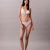 Ikoniczny bawełniano-Modalny biustonosz typu Bralette w paski, lekko podszyty, w kształcie trójkąta Ikoniczny bawełniano-Modalny biustonosz typu Bralette w paski, lekko podszyty, w kształcie trójkąta