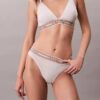 Ikoniczny bawełniano-Modalny biustonosz typu Bralette w paski, lekko podszyty, w kształcie trójkąta Ikoniczny bawełniano-Modalny biustonosz typu Bralette w paski, lekko podszyty, w kształcie trójkąta