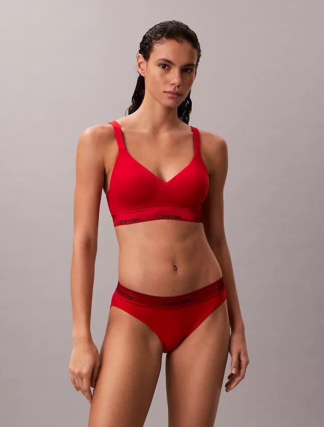 Ikoniczny bawełniano-Modalny biustonosz typu Bralette z metalicznym wykończeniem Ikoniczny bawełniano-Modalny biustonosz typu Bralette z metalicznym wykończeniem