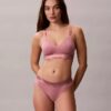 Ikoniczny bawełniano-Modalny biustonosz typu Bralette z metalicznym wykończeniem i lekką podszewką Ikoniczny bawełniano-Modalny biustonosz typu Bralette z metalicznym wykończeniem i lekką podszewką