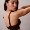 Ikoniczny bawełniano-Modalny biustonosz typu Bralette z metalicznym wykończeniem i lekką podszewką Ikoniczny bawełniano-Modalny biustonosz typu Bralette z metalicznym wykończeniem i lekką podszewką