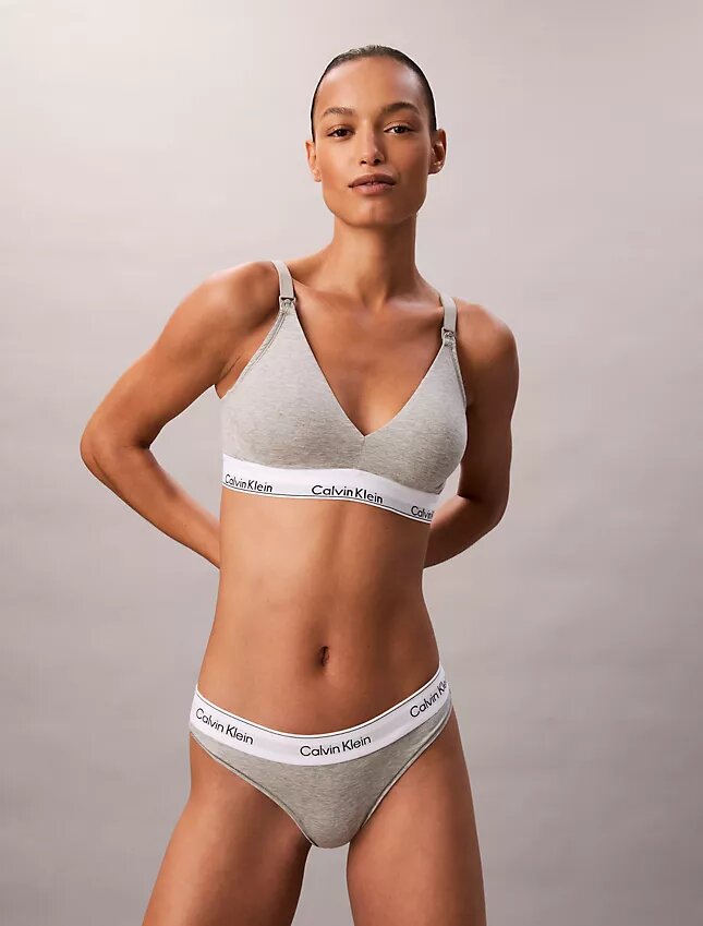 Ikoniczny bawełniano-Modalny Bralette ciążowy z lekką podszewką w kształcie trójkąta Ikoniczny bawełniano-Modalny Bralette ciążowy z lekką podszewką w kształcie trójkąta