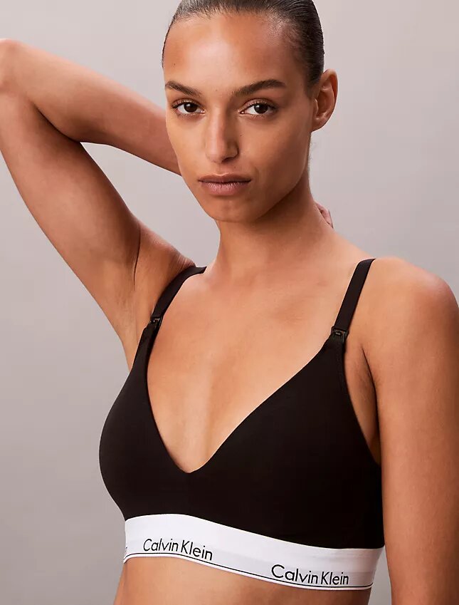 Ikoniczny bawełniano-Modalny Bralette ciążowy z lekką podszewką w kształcie trójkąta Ikoniczny bawełniano-Modalny Bralette ciążowy z lekką podszewką w kształcie trójkąta