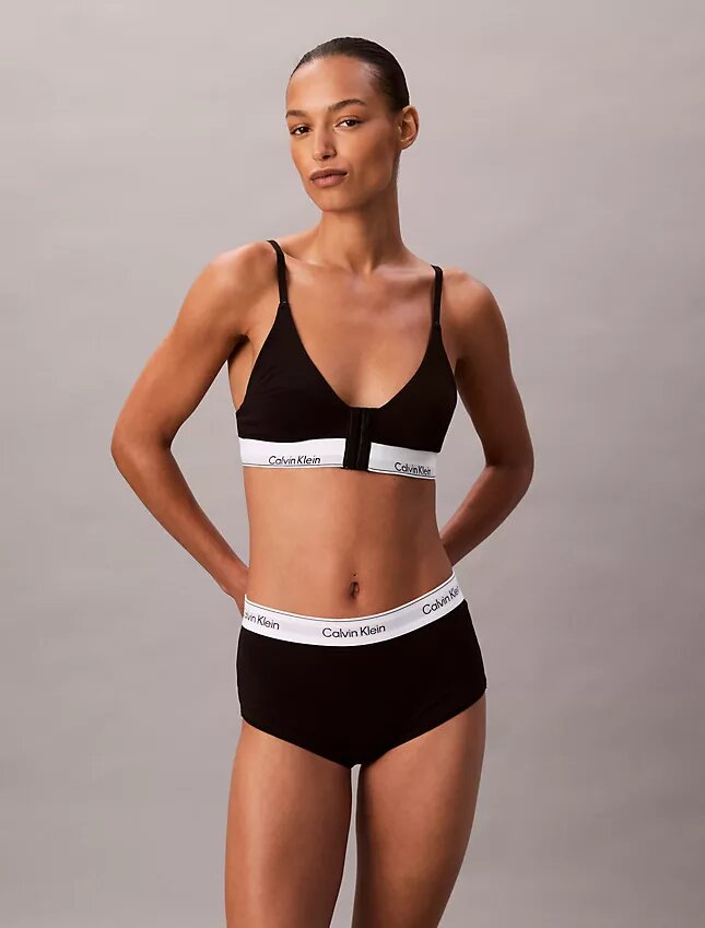 Ikoniczny bawełniano-Modalny Bralette trójkątny z lekką podszewką, przeznaczony do noszenia po operacji Ikoniczny bawełniano-Modalny Bralette trójkątny z lekką podszewką, przeznaczony do noszenia po operacji