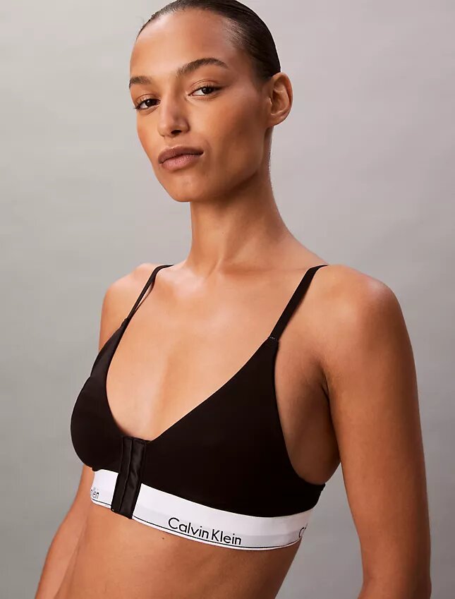 Ikoniczny bawełniano-Modalny Bralette trójkątny z lekką podszewką, przeznaczony do noszenia po operacji Ikoniczny bawełniano-Modalny Bralette trójkątny z lekką podszewką, przeznaczony do noszenia po operacji
