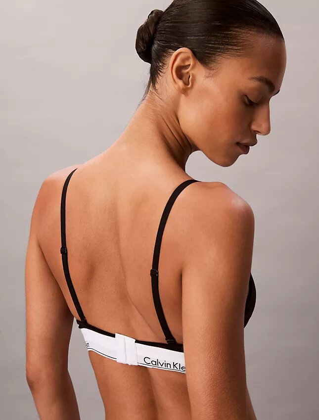 Ikoniczny bawełniano-Modalny Bralette trójkątny z lekką podszewką, przeznaczony do noszenia po operacji Ikoniczny bawełniano-Modalny Bralette trójkątny z lekką podszewką, przeznaczony do noszenia po operacji
