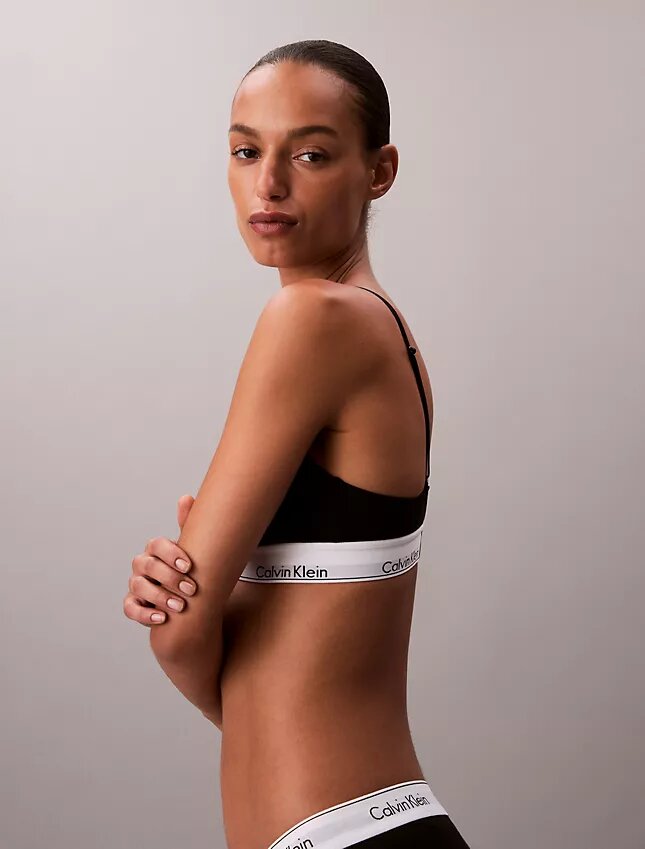 Ikoniczny bawełniano-Modalny Bralette z lekką podszewką Ikoniczny bawełniano-Modalny Bralette z lekką podszewką