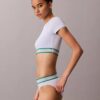 Ikoniczny bawełniano-Modalowy biustonosz typu Bralette w paski z lekką wyściółką Ikoniczny bawełniano-Modalowy biustonosz typu Bralette w paski z lekką wyściółką