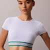 Ikoniczny bawełniano-Modalowy biustonosz typu Bralette w paski z lekką wyściółką Ikoniczny bawełniano-Modalowy biustonosz typu Bralette w paski z lekką wyściółką