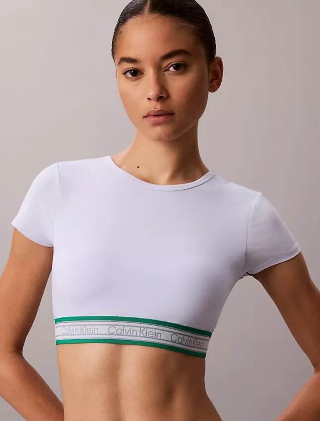 Ikoniczny bawełniano-Modalowy biustonosz typu Bralette w paski z lekką wyściółką Ikoniczny bawełniano-Modalowy biustonosz typu Bralette w paski z lekką wyściółką
