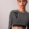 Ikoniczny bawełniano-Modalowy biustonosz typu Bralette z długim rękawem i lekką podszewką Ikoniczny bawełniano-Modalowy biustonosz typu Bralette z długim rękawem i lekką podszewką