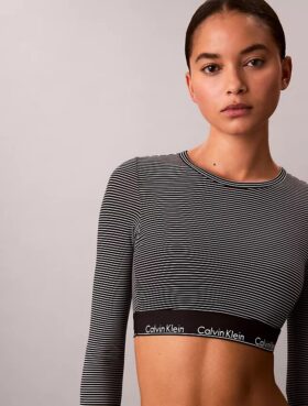 Ikoniczny bawełniano-Modalowy biustonosz typu Bralette z długim rękawem i lekką podszewką Ikoniczny bawełniano-Modalowy biustonosz typu Bralette z długim rękawem i lekką podszewką
